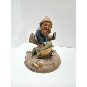 Tom Clark Tim Wolfe "Leap Frog" Cairn Studios  1993 #74 Wet Signed Gnome W/ Frog